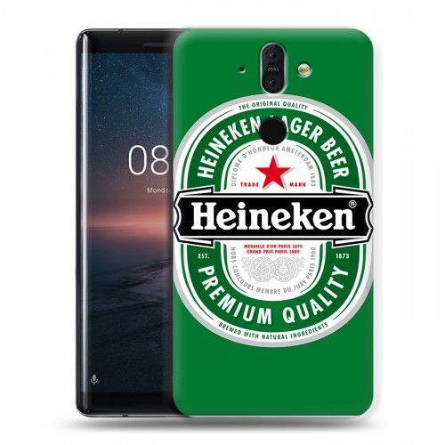 Дизайнерский пластиковый чехол для Nokia 8 Sirocco Heineken