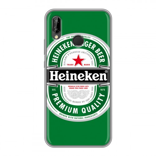 Дизайнерский силиконовый чехол для Huawei P20 Lite Heineken