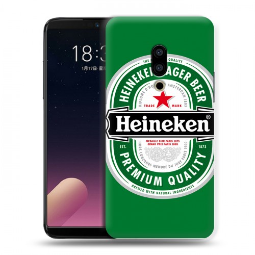 Дизайнерский пластиковый чехол для Meizu 15 Plus Heineken