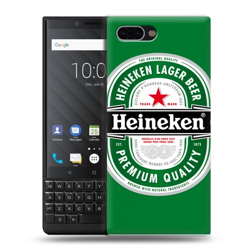 Дизайнерский пластиковый чехол для BlackBerry KEY2 Heineken