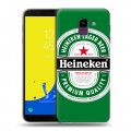 Дизайнерский пластиковый чехол для Samsung Galaxy J6 Heineken