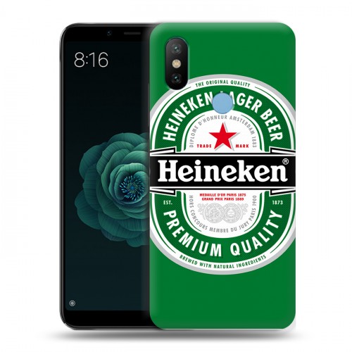 Дизайнерский силиконовый чехол для Xiaomi Mi A2 Heineken