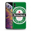 Дизайнерский силиконовый чехол для Iphone Xs Max Heineken