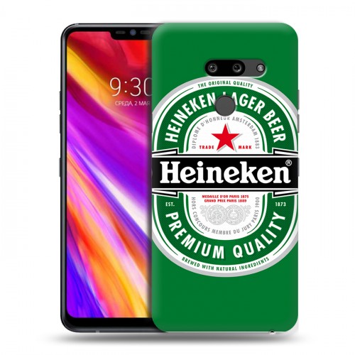 Дизайнерский пластиковый чехол для LG G8 ThinQ Heineken