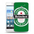 Дизайнерский пластиковый чехол для Huawei Ascend D2 Heineken