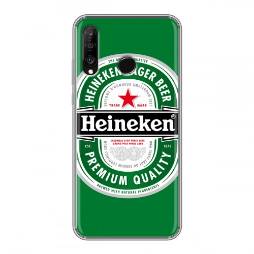 Дизайнерский силиконовый чехол для Huawei P30 Lite Heineken