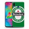 Дизайнерский пластиковый чехол для Samsung Galaxy M20 Heineken