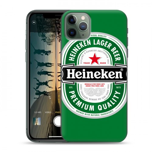 Дизайнерский пластиковый чехол для Iphone 11 Pro Heineken