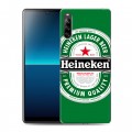 Дизайнерский силиконовый с усиленными углами чехол для Sony Xperia L4 Heineken