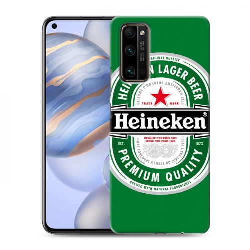 Дизайнерский силиконовый с усиленными углами чехол для Huawei Honor 30 Heineken
