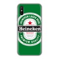 Дизайнерский силиконовый с усиленными углами чехол для Xiaomi RedMi 9A Heineken