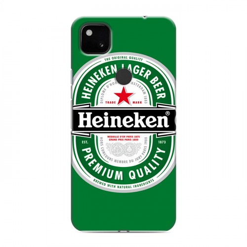 Дизайнерский пластиковый чехол для Google Pixel 4a Heineken