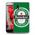 Дизайнерский пластиковый чехол для LG Optimus G Heineken