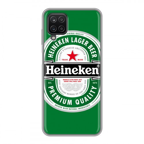 Дизайнерский силиконовый чехол для Samsung Galaxy A12 Heineken