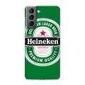 Дизайнерский пластиковый чехол для Samsung Galaxy S21 Heineken