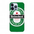 Дизайнерский силиконовый чехол для Iphone 13 Pro Heineken