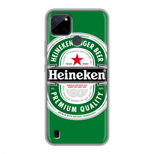 Дизайнерский силиконовый чехол для Realme C21Y Heineken