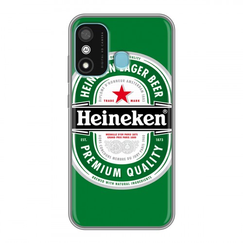 Дизайнерский силиконовый чехол для Itel A27 Heineken