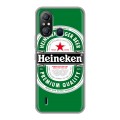 Дизайнерский силиконовый чехол для Itel A49 Heineken