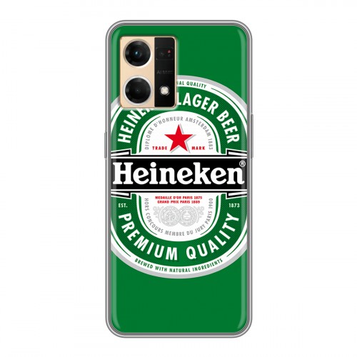 Дизайнерский пластиковый чехол для OPPO Reno7 Heineken