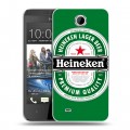 Дизайнерский пластиковый чехол для HTC Desire 300 Heineken