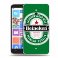 Дизайнерский пластиковый чехол для Nokia Lumia 1320 Heineken