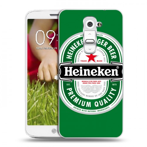 Дизайнерский пластиковый чехол для LG Optimus G2 mini Heineken