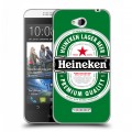 Дизайнерский пластиковый чехол для HTC Desire 616 Heineken