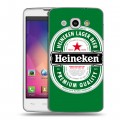 Дизайнерский пластиковый чехол для LG L60 Heineken