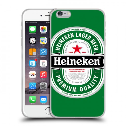 Дизайнерский силиконовый чехол для Iphone 6 Plus/6s Plus Heineken