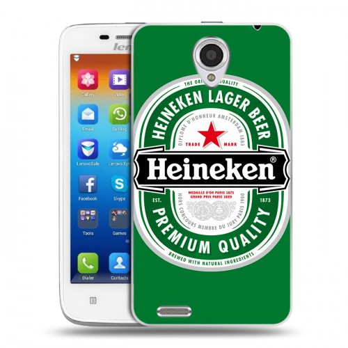 Дизайнерский пластиковый чехол для Lenovo S650 Ideaphone Heineken