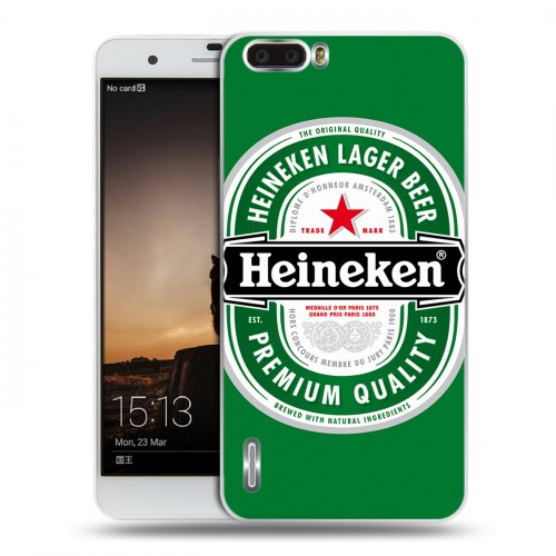 Дизайнерский силиконовый чехол для Huawei Honor 6 Plus Heineken