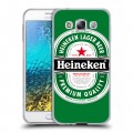 Дизайнерский пластиковый чехол для Samsung Galaxy E5 Heineken