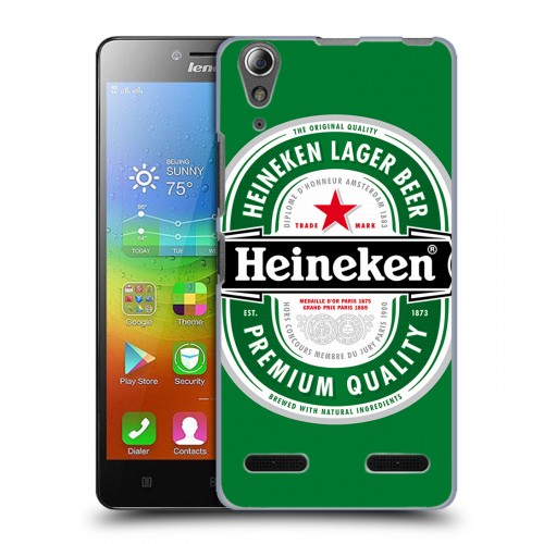 Дизайнерский пластиковый чехол для Lenovo A6000 Heineken