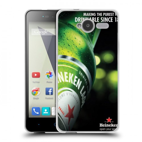 Дизайнерский пластиковый чехол для ZTE Blade L3 Heineken