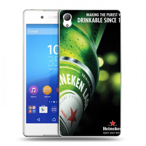 Дизайнерский пластиковый чехол для Sony Xperia Z3+ Heineken