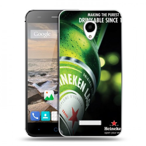 Дизайнерский силиконовый чехол для Micromax Canvas Spark Heineken