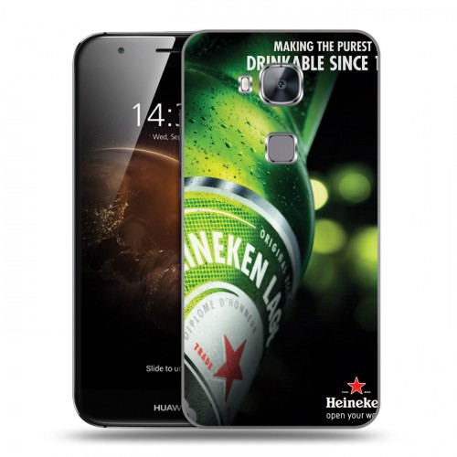 Дизайнерский пластиковый чехол для Huawei G8 Heineken