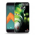 Дизайнерский пластиковый чехол для HTC 10 Heineken