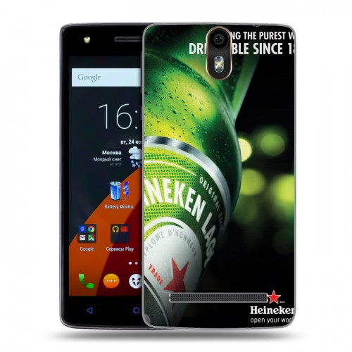 Дизайнерский силиконовый чехол для Wileyfox Storm Heineken