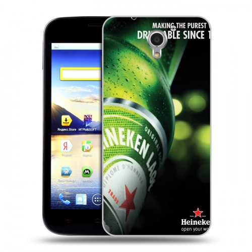 Дизайнерский пластиковый чехол для ZTE Blade A510 Heineken