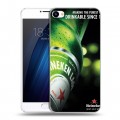 Дизайнерский пластиковый чехол для Meizu U20 Heineken