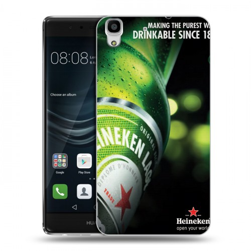 Дизайнерский пластиковый чехол для Huawei Y6II Heineken