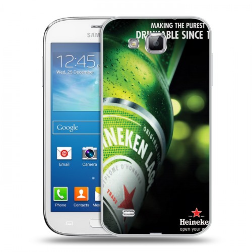 Дизайнерский пластиковый чехол для Samsung Galaxy Premier Heineken