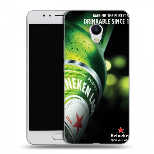 Дизайнерский силиконовый чехол для Meizu M5s Heineken