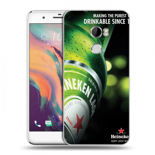 Дизайнерский пластиковый чехол для HTC One X10 Heineken