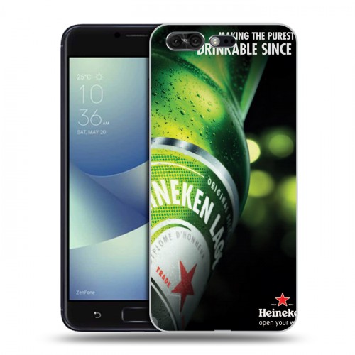 Дизайнерский пластиковый чехол для ASUS ZenFone 4 Pro Heineken