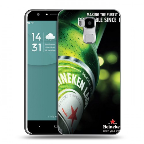 Дизайнерский пластиковый чехол для Doogee Y6 Heineken