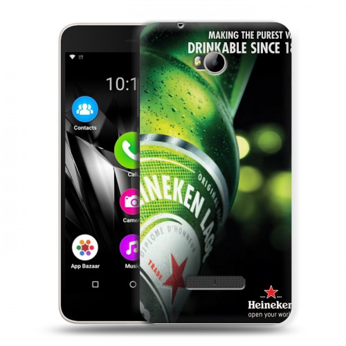 Дизайнерский силиконовый чехол для Micromax Canvas Spark 3 Q385 Heineken