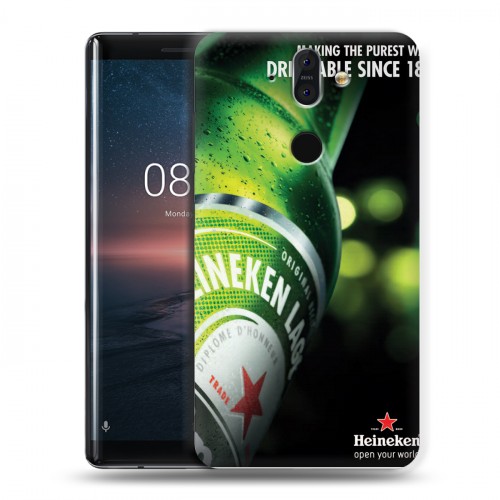 Дизайнерский пластиковый чехол для Nokia 8 Sirocco Heineken